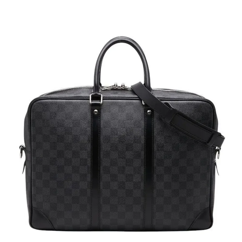 Louis Vuitton Damier Graphite Voyage GM Business Briefcase Black